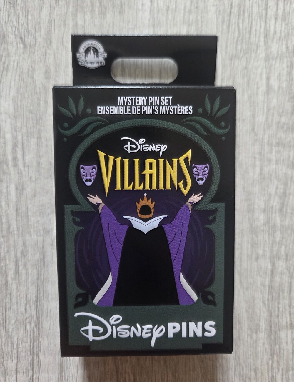 Disney Parks Villains Mystery Pin Set New Sealed - 1 Box with 2 Pins